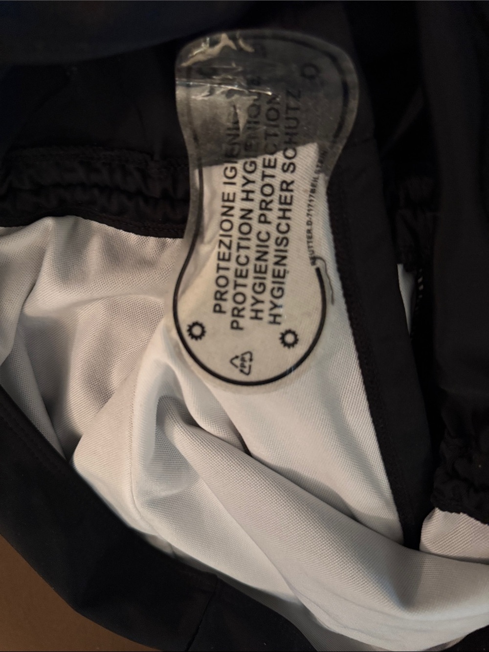 NWOT Size XXL Blue & White Swirl Tankini with Black Bottoms - Picture 12 of 13